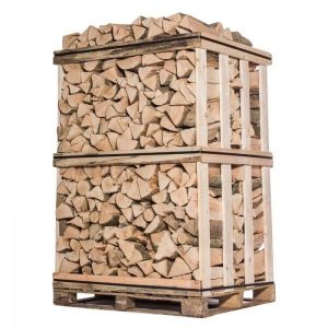 Kaminholz in Holzkiste – Holzscheite 25 cm – Hartholz – Volumen 2 m³